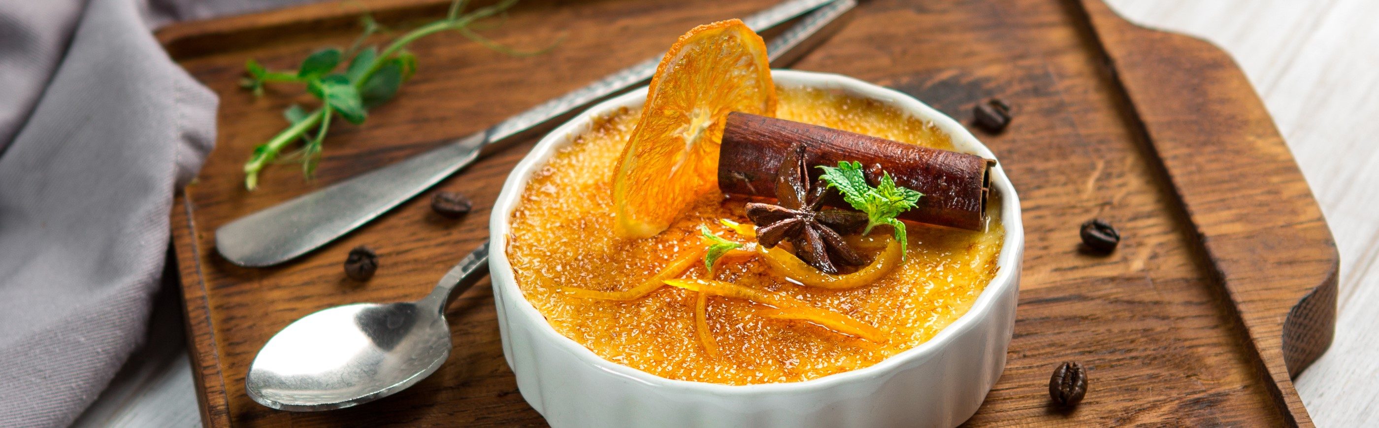 Crème brûlée la crème brûlée à l'orange d'ALDI