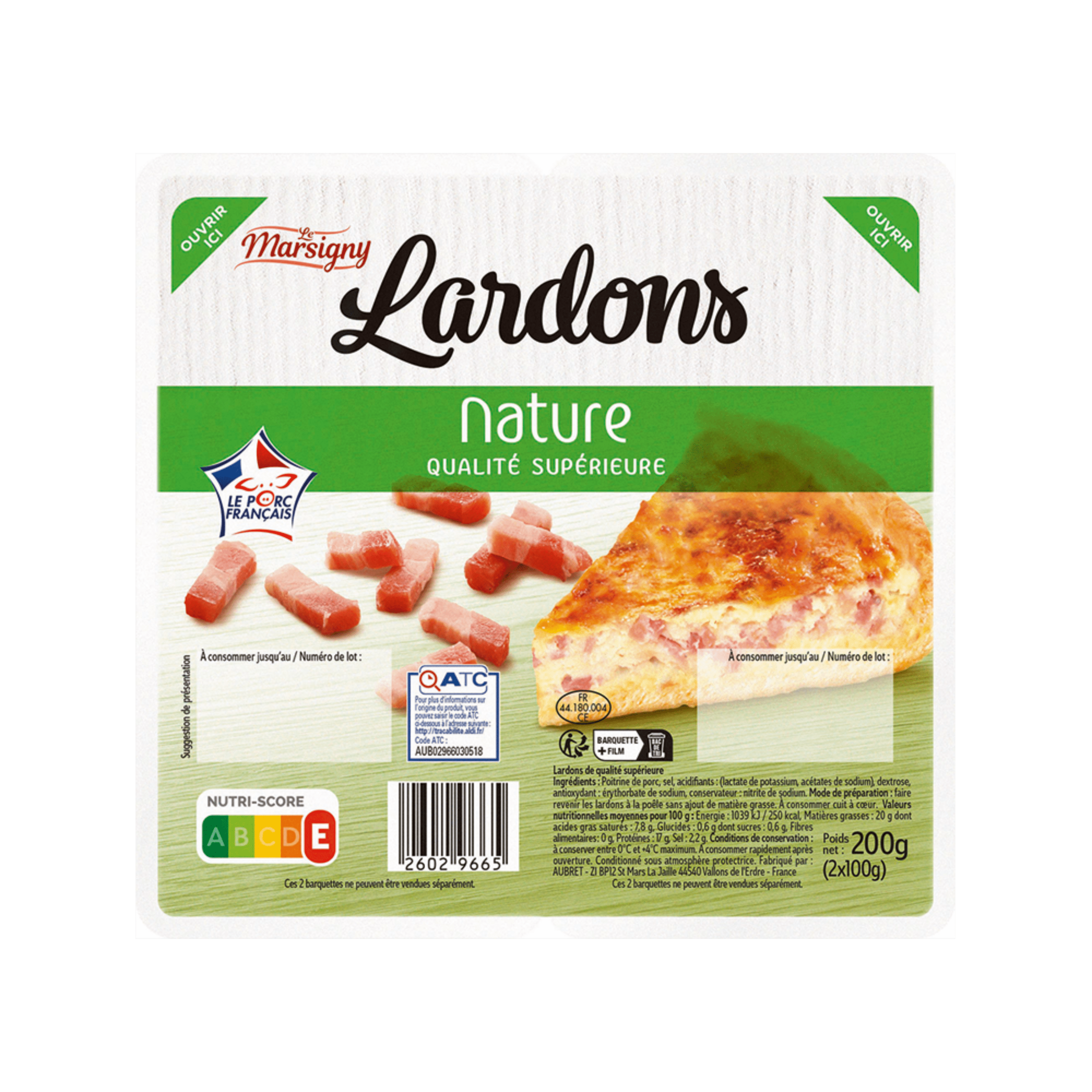 LE MARSIGNY® Lardons nature à bas prix chez ALDI