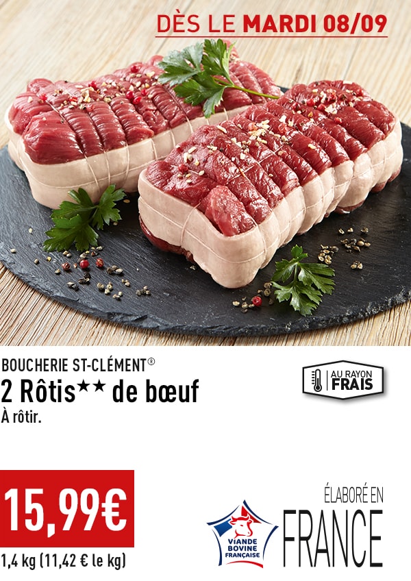 2 Rotis** de boeuf