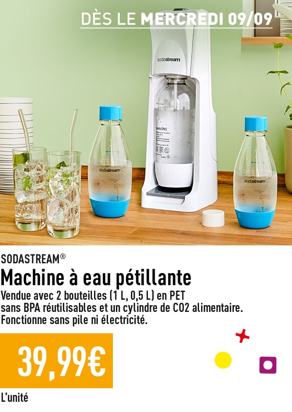 Machine &agrave; eau p&eacute;tillante