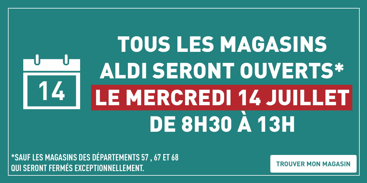 Ouverture 14 juillet