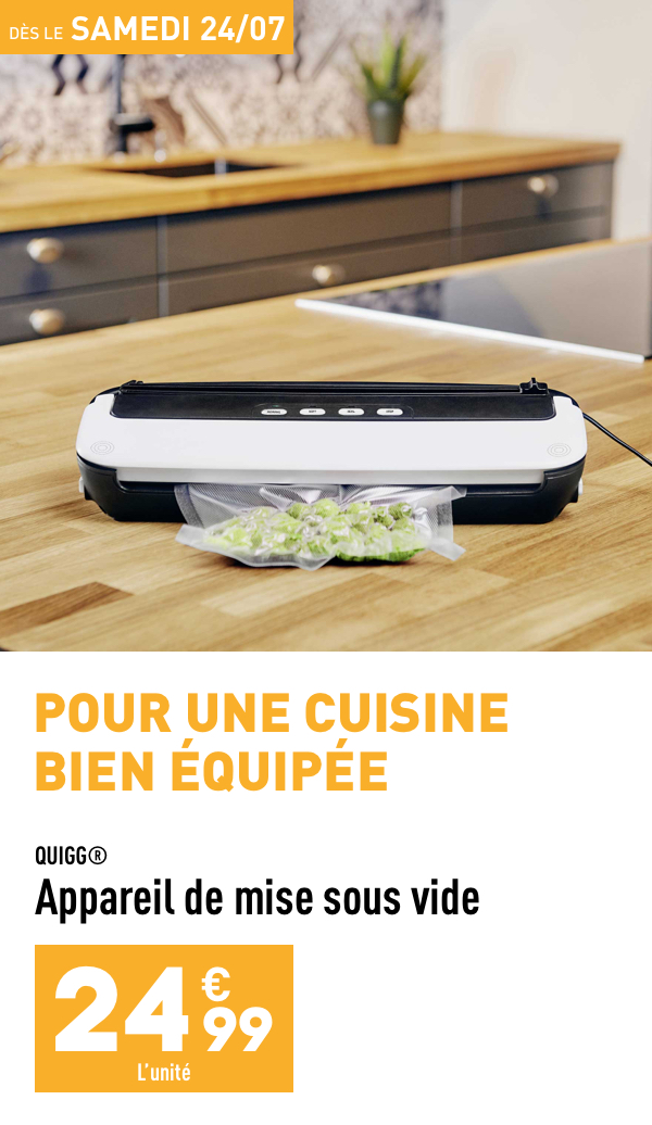 Appareil de mise sous vide