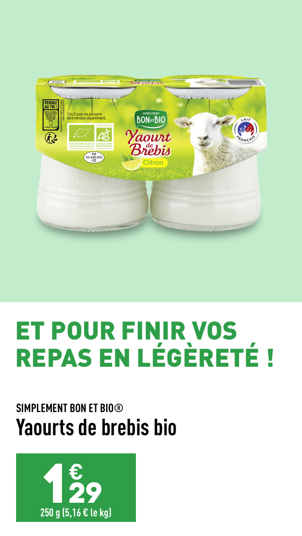 Yaourt de brebis bio